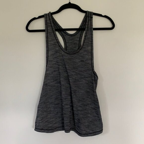 LULULEMON heather grey racer back tank top - Picture 2 of 4